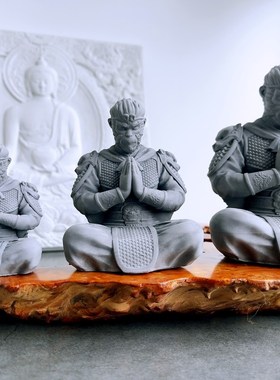 速发草天大圣鱼缸沉水造景佛像族水齐缸沉底微景观创意装饰摆件