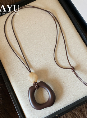 秋冬轻奢毛衣链女大气高档高级感