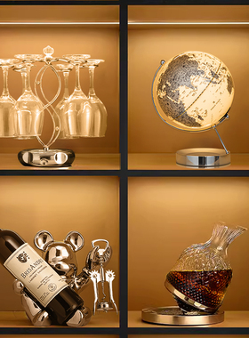 高级感客厅电视餐边柜家居摆设轻奢高档红酒架酒柜装饰品摆件现代