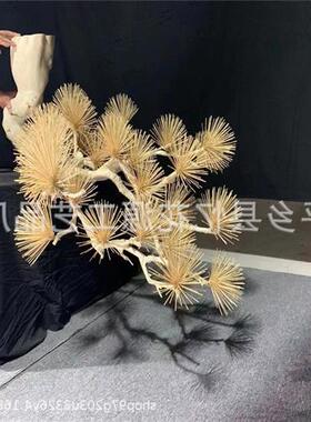叶子竹签松针牙签枯树支树叶装饰崖柏松叶手工艺品竹制手工艺品