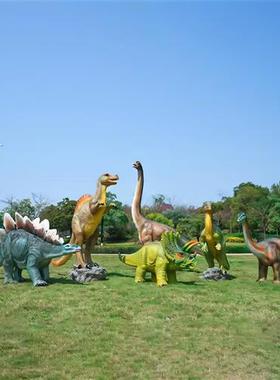 玻璃钢仿真恐龙模型霸王龙雕塑户外景区公园林游乐园主题大型摆件