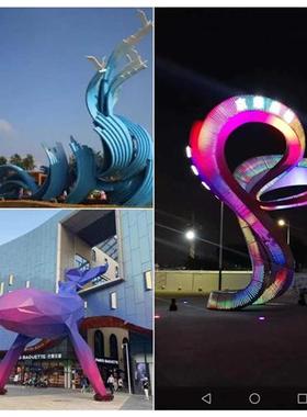 不锈钢雕塑定制大型广场公园地产园林景观水景现代雕塑定制厂家