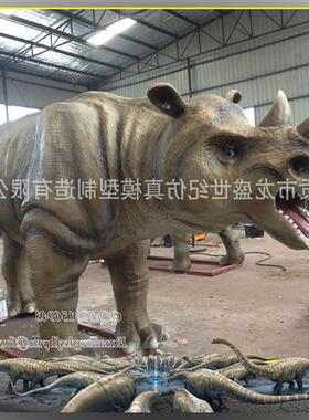 大型电子恐龙仿真机械硅胶互动骑乘恐龙模型霸王龙主题公园