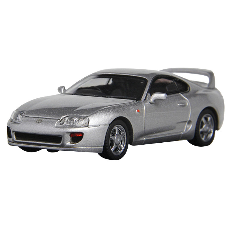 LCD1:64丰田Supra MK4 A80速霸仿真合金小比例汽车模型摆件-图3