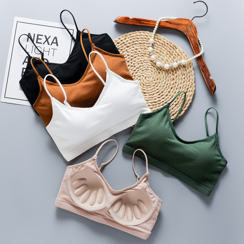 一体式固定加厚聚拢无钢圈运动裹胸 莫芝蝶抹胸