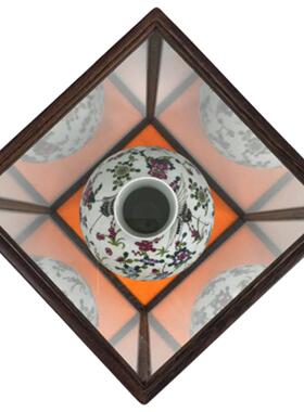 玻璃罩 红木展示柜 佛像罩子竖款防尘罩 鸡翅木宝笼18-30可定制