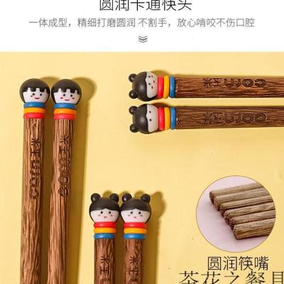 新品儿童便携餐具小学生上学筷子收纳盒勺子三件套筷勺初中生套装 - 图1