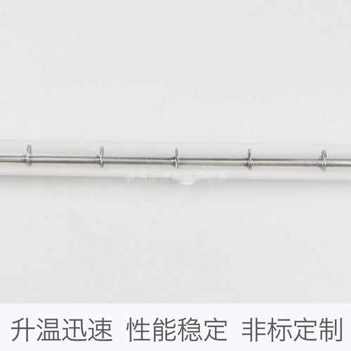 半镀白真空钨丝加热管灯管卤素电热管塑料吹瓶机石英玻璃加热管 - 图2
