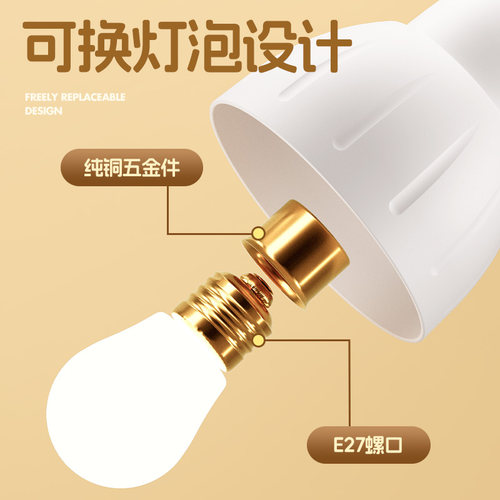 网红台灯插座多功能USB插排插板家用床头灯学生宿舍带长线插线板 - 图1