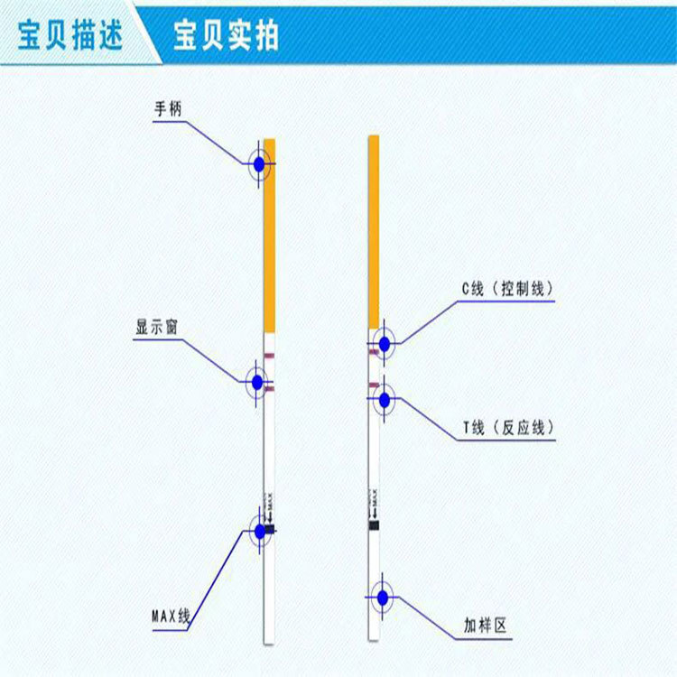 新款韵之安排卵试纸20条测排卵期LH怀孕备孕测试纸包邮