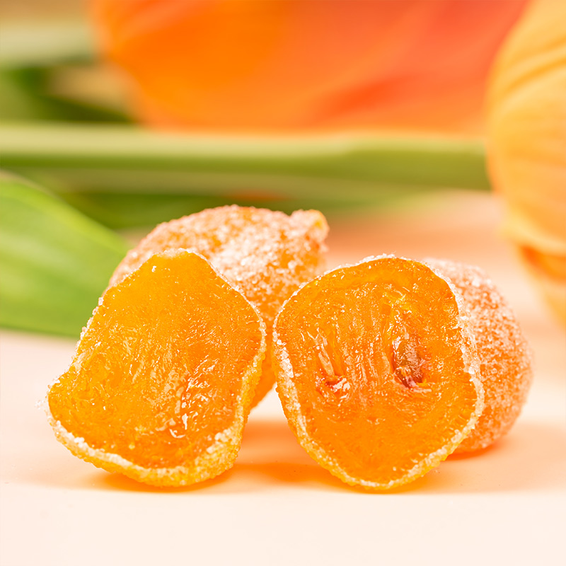 新边界新疆天山雪桔非特级冰糖金桔干500g化果脯痰零食止特产咳