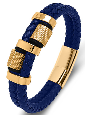 马年双层红绳手链男士荆棘转运珠编织皮手绳手腕饰品新年转运红色