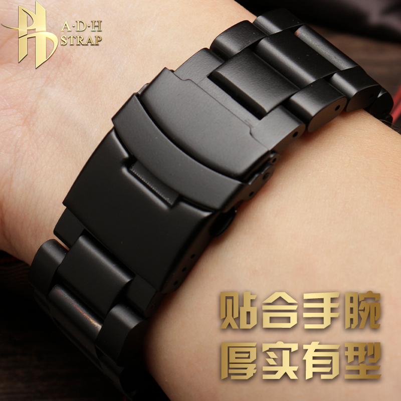 代用沛纳海pam441 111钢带男手表带 adh手表国产腕表