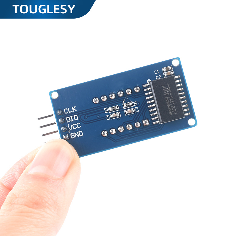 4位数码管显示模块TM1637驱动电子积木带时钟点 LED亮度可调时钟-图1