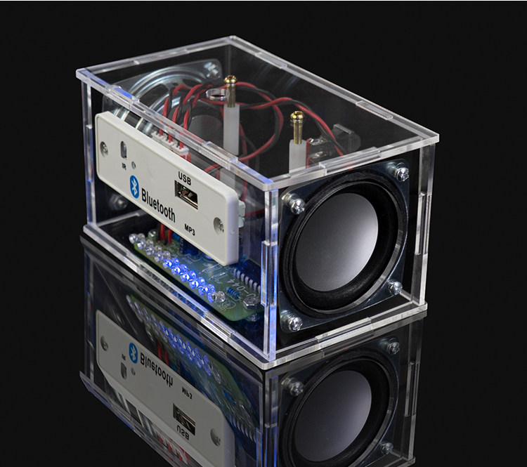 蓝牙音箱小音响diy制作套件带声控频谱显示 学生教学散件焊接练习,淘宝优惠券,粉丝福利购,淘宝优惠卷