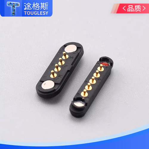 磁吸连接器pogopin公母座电源五金精密短2.5/2.54PH2/3/4/7/8pin - 图2