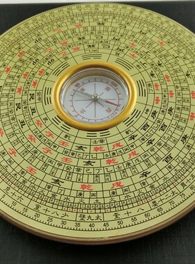 风水罗盘摆件3寸4寸5寸6寸8寸袖珍罗盘专业三元三合综合盘高精度
