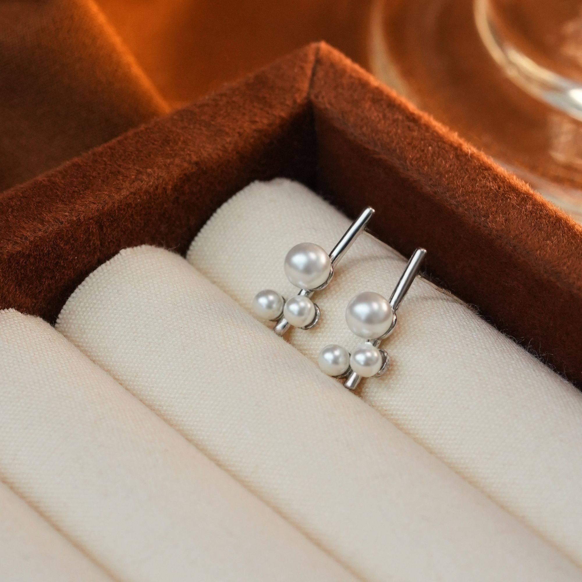 小奶芙珠珠耳钉简约小巧精致气质银针温柔耳环,淘宝优惠券,粉丝福利购,淘宝优惠卷