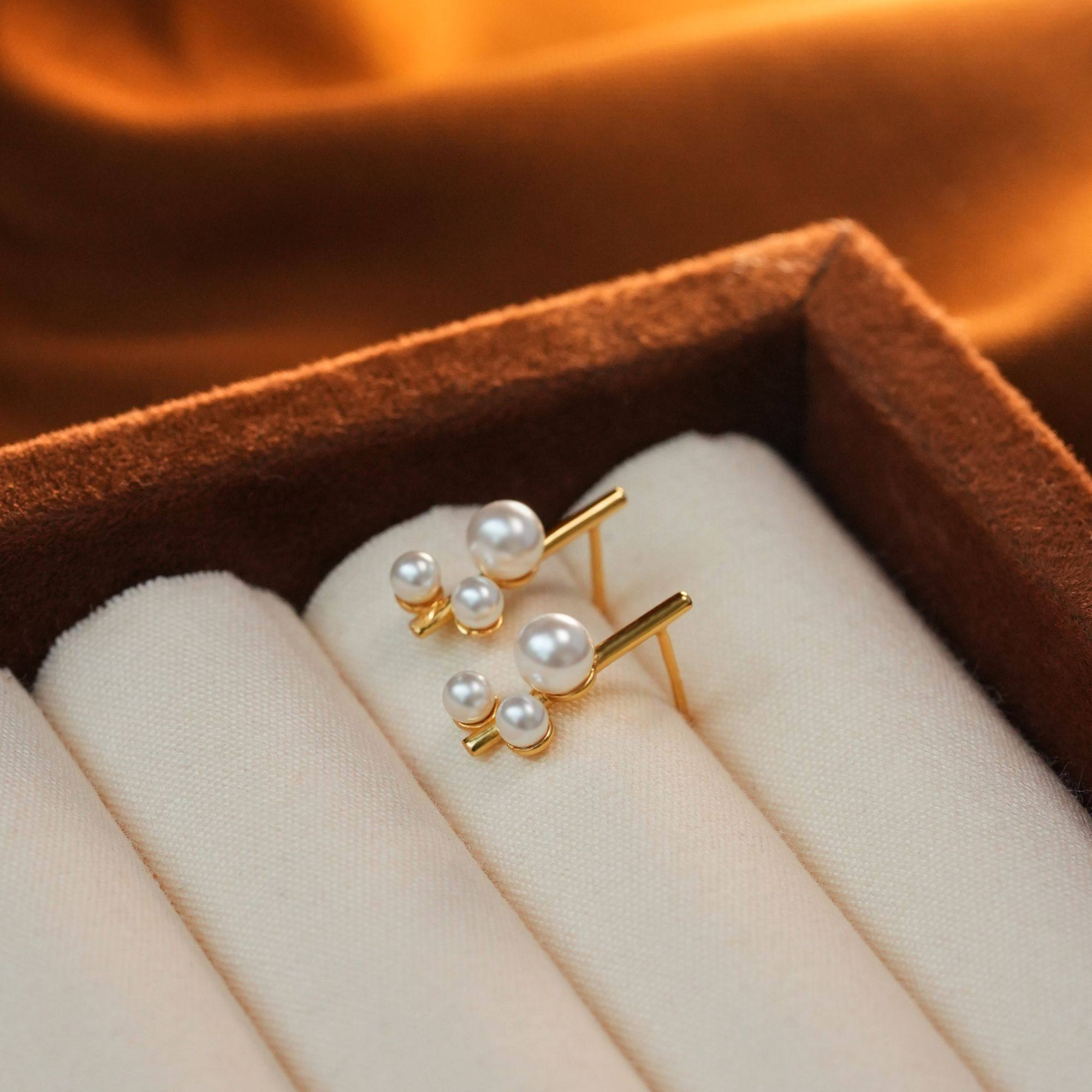 小奶芙珠珠耳钉简约小巧精致气质银针温柔耳环,淘宝优惠券,粉丝福利购,淘宝优惠卷