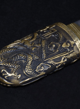 龙泉市刀剑高速钢一体短刀防身手工锻打宝剑影视兵器工艺品未开刃