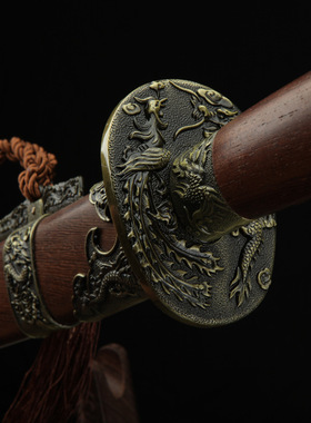 龙泉市刀剑花纹钢防身宝剑一体长刀工艺收藏品绣春刀冷兵器未开刃