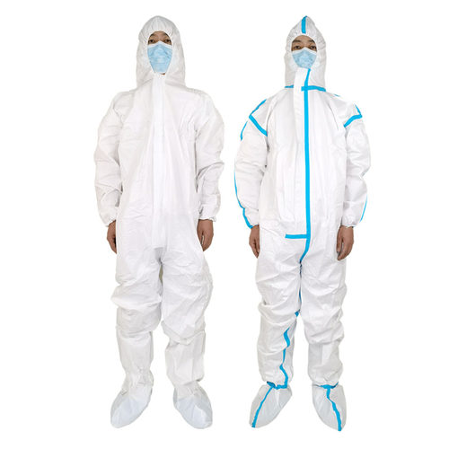 一次性防护服无纺布连体带帽喷漆防油猪场用养殖场非洲猪瘟工作服 - 图3