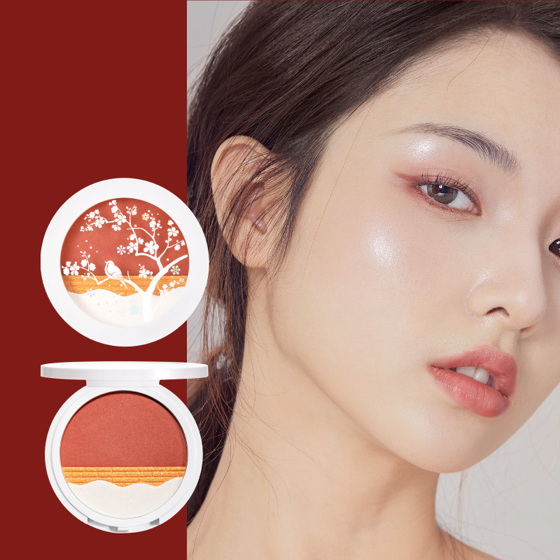 【和玺彩妆官方旗舰店】故宫雪腮红 和玺化妆品高光