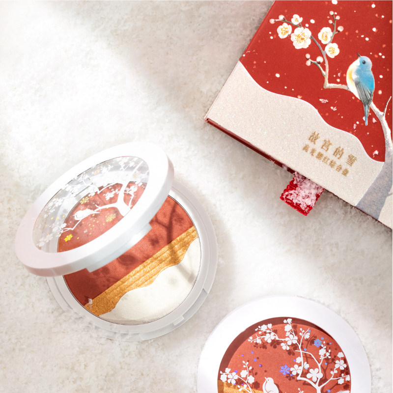 【和玺彩妆官方旗舰店】故宫雪腮红 和玺化妆品高光