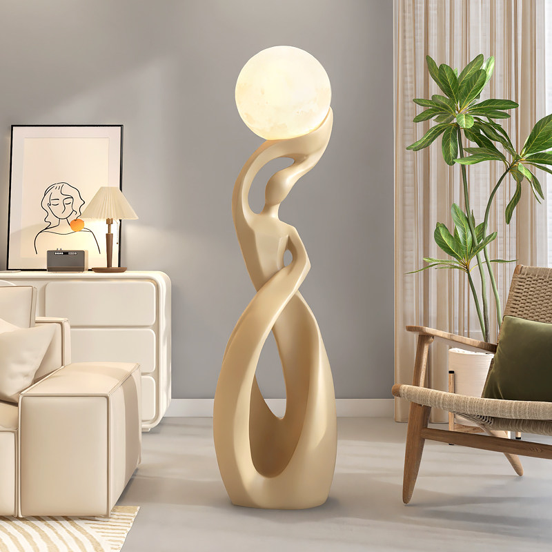 大型客厅电视柜旁边艺术落地摆件沙发装饰灯轻奢大气玄关乔迁礼物,淘宝优惠券,粉丝福利购,淘宝优惠卷