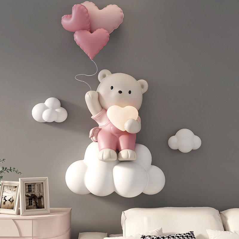 熊入户玄关挂画客厅装饰画沙发墙餐厅儿童房卧室床头3d立体灯壁画,淘宝优惠券,粉丝福利购,淘宝优惠卷