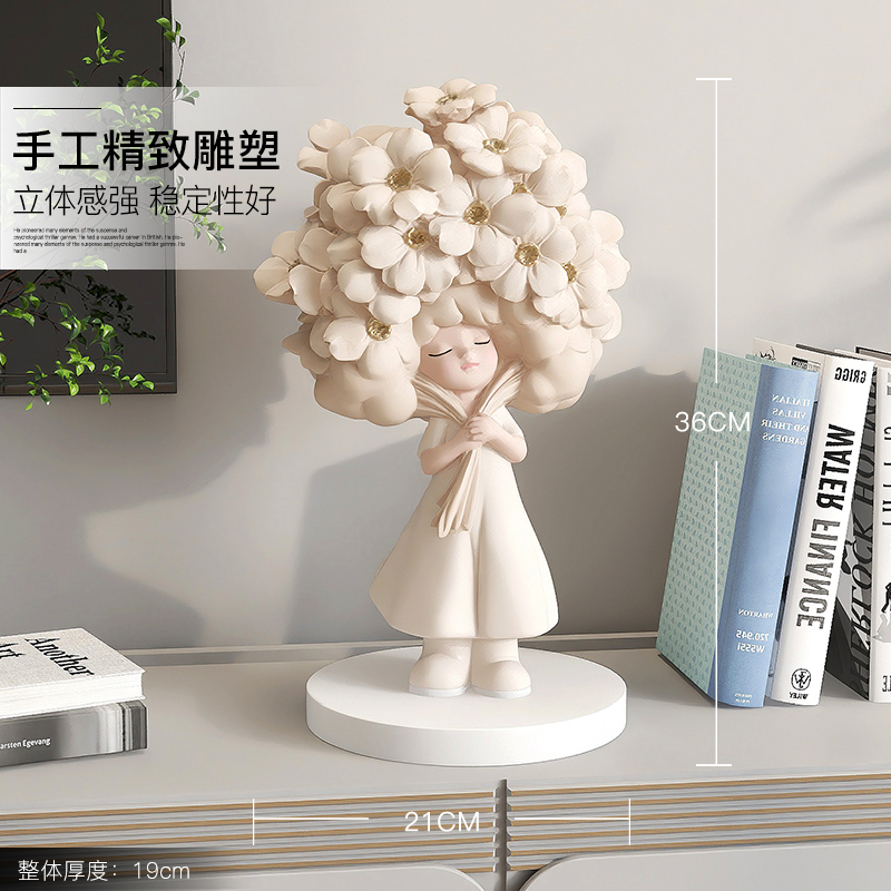 Yuncan cream style girl ornaments gift