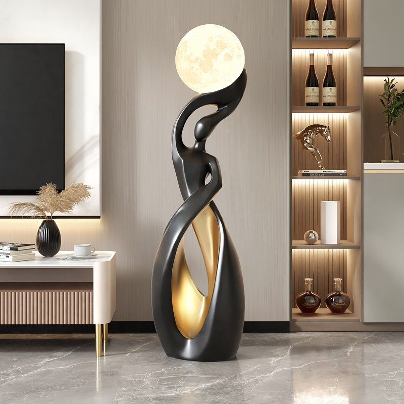 大型客厅电视柜旁边艺术落地摆件沙发装饰灯轻奢大气玄关乔迁礼物,淘宝优惠券,粉丝福利购,淘宝优惠卷