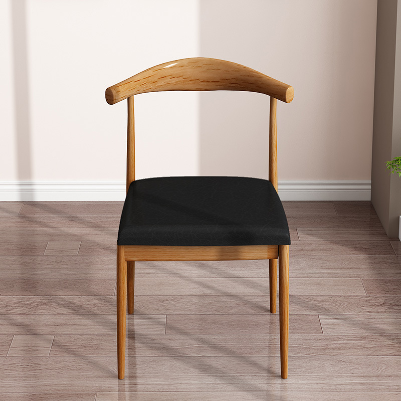 椅子家用现代简约休闲餐椅办公简易北欧书桌椅电脑弧形靠背扶手椅 - 图0