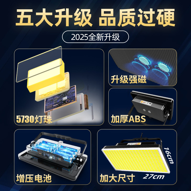 摆摊夜市灯充电照明灯地摊专用led灯超亮户外移动式露营灯应急灯,淘宝优惠券,粉丝福利购,淘宝优惠卷