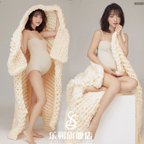 Pregnant women Photographic Photography Write a real clothing new shadow building Lovely gestation One-piece Clothes Big Belly Photos of Genuine Subject Clothing