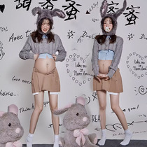 Pregnant Woman Photos Clothing Rabbit Year Themed Autumn Winter New Movie Houses Photography Cute REAL ART CLOTHES PREGNANT WOMEN PHOTO COSTUMES