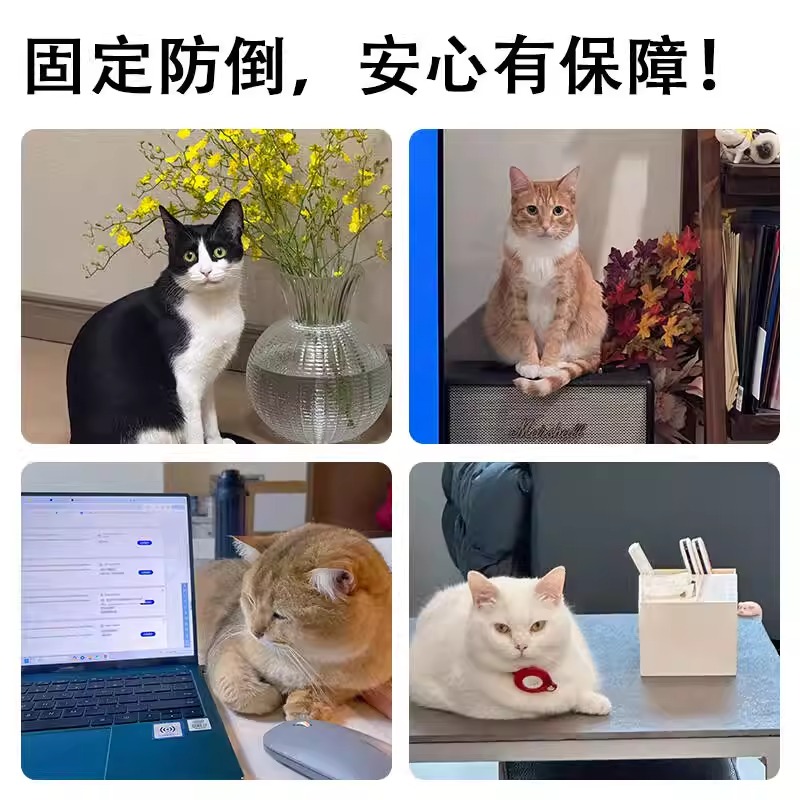 花瓶固定器防倒防摔底座硅胶贴插花玻璃杯子桌面摆件防倒养猫神器 - 图1