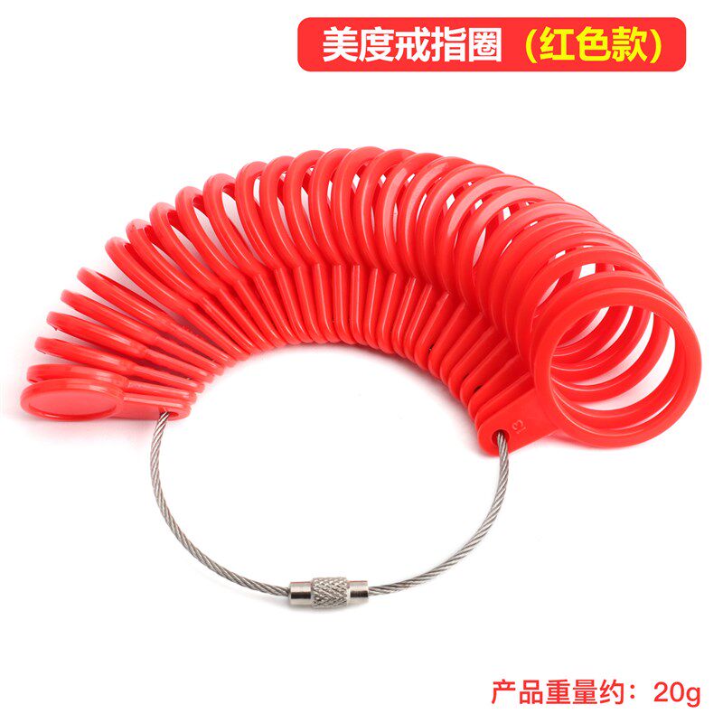 Plastic Mido Ring Ring Ring Stick Intermediate Measuring Ring US Finger Ring Finger Size Measurer