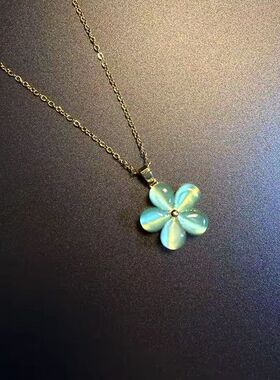 Vintage古着 Ethereal Blue Butterfly 项链