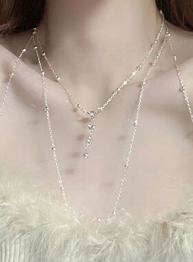 胸链比基尼bikini锁骨身体链子饰品性感性感项链女配饰欧美潮链条