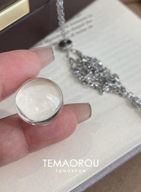 珍珠水滴项链网兜百搭清冷设计高级气质轻奢时尚精致颜值小众锁骨