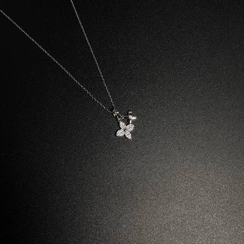 Vintage 古著「Double Silver」项链 - 图0