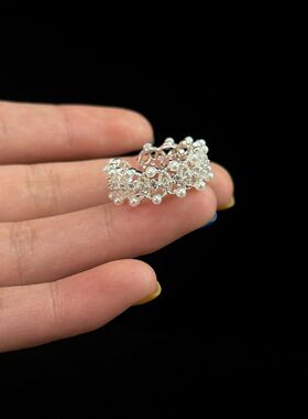 Vintage 古着 Lace frills pearl 戒指