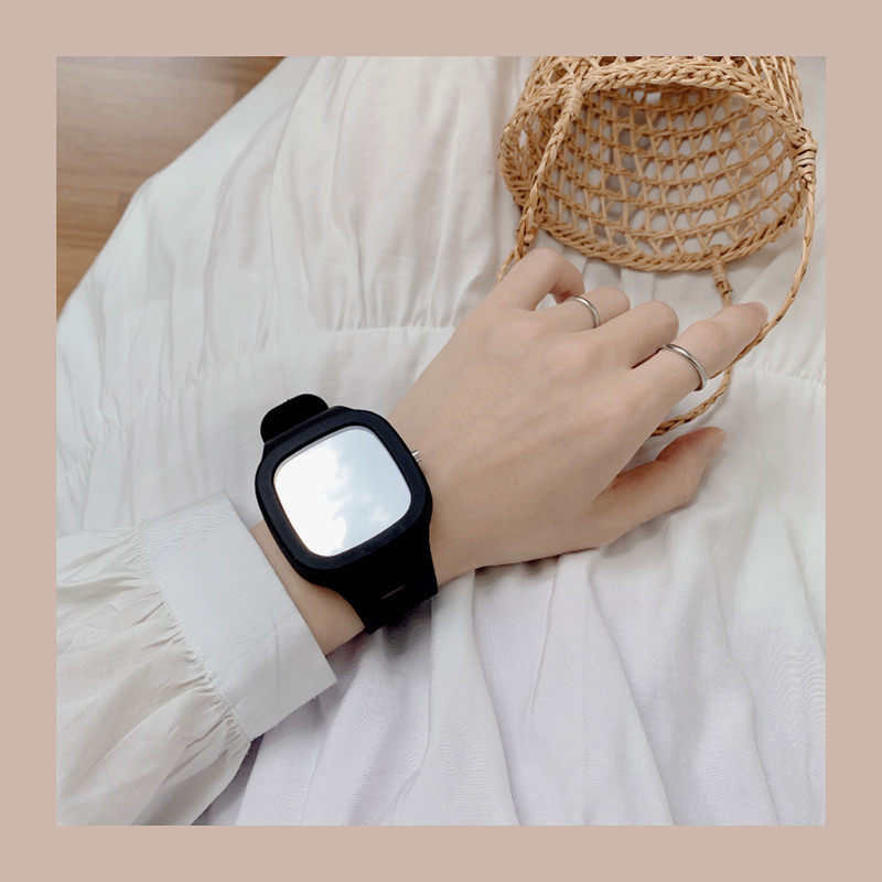 网红女初高中学生ins小众设计手表 mhw国产腕表