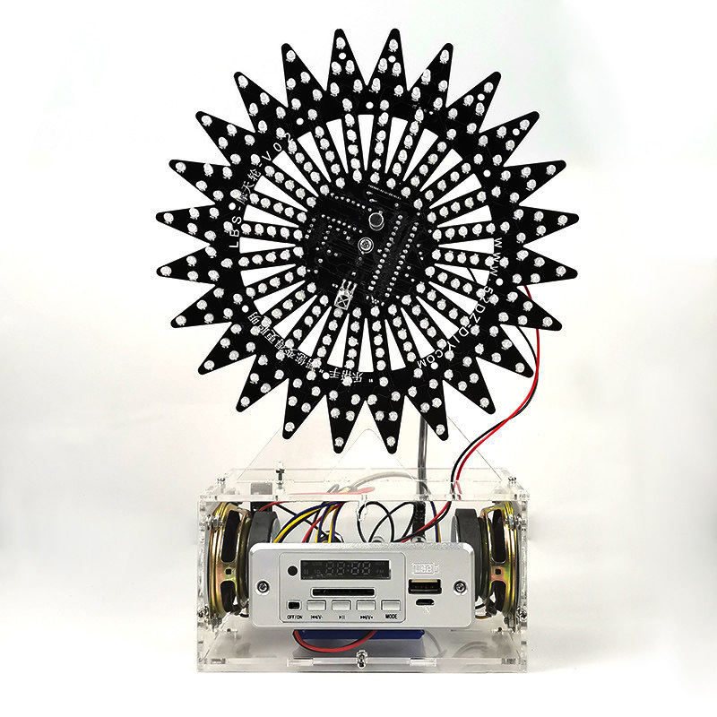 9层声控蓝牙音乐旋转摩天轮diy套件LED光立方单片机电子制作散件 - 图3