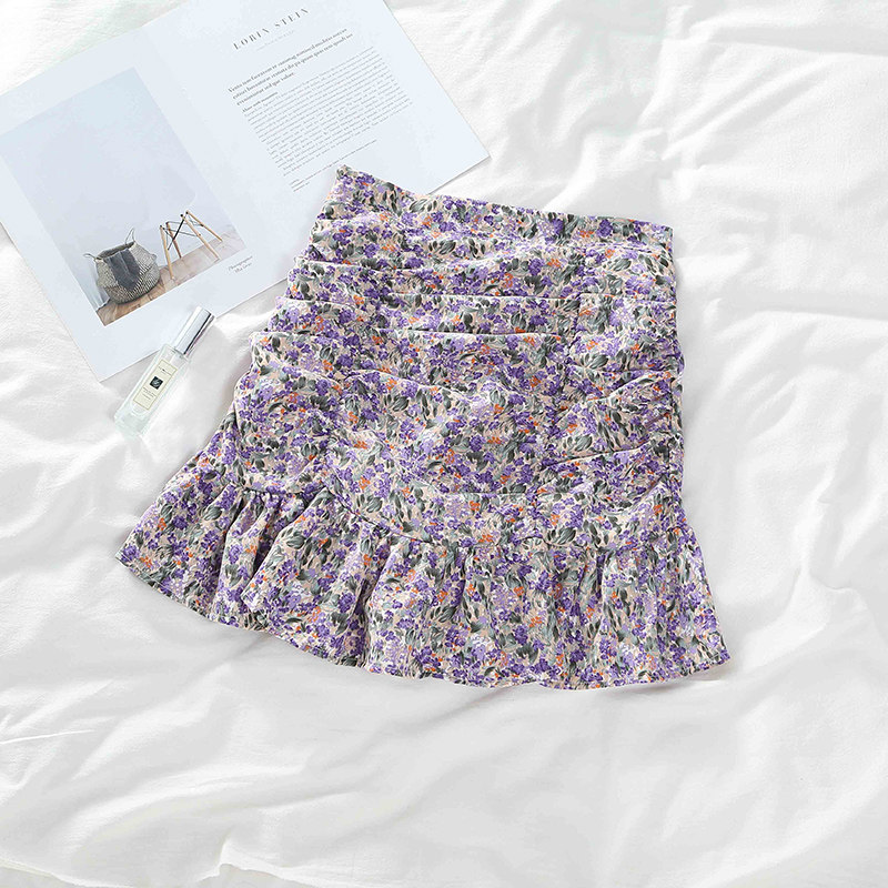 碎花雪纺夏季新款2020韩版半身裙 梦燕茹半身裙