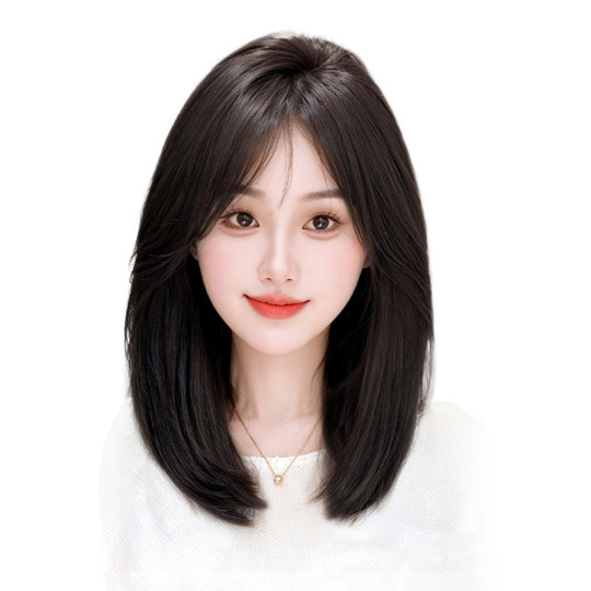 Double-pass needle full real hair 11 restores the real crown of the head