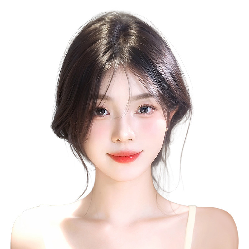 天空树八字刘海假发女片头顶补发自然前额真发蓬松颅顶轻薄假刘海,淘宝优惠券,粉丝福利购,淘宝优惠卷