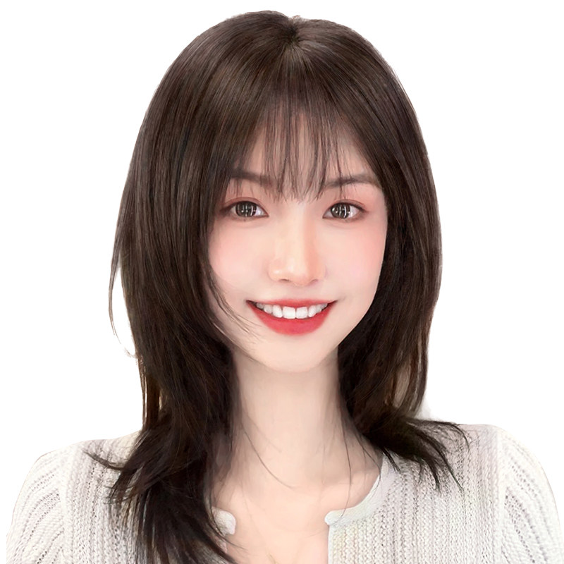 女夏头顶补发蓬松无痕全假发片 天空树刘海片