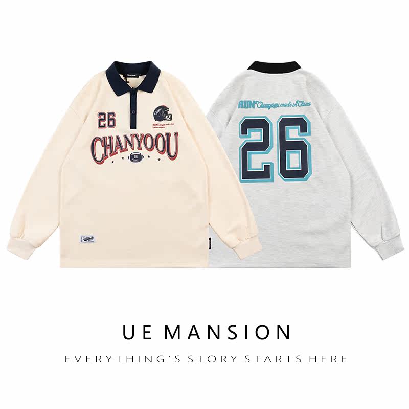 国潮牌美式街头字母印花新款卫衣 uemansion卫衣